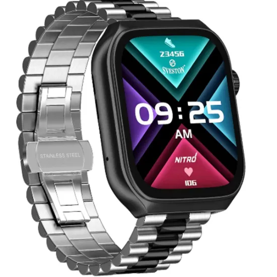 Picture of SVESTON NITRO CHAIN SMARTWATCH WITH FREE SILICON STRAP