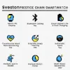 Picture of SVESTON PRESTIGE CHAIN SMARTWATCH WITH FREE SILICON STRAP
