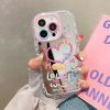 Picture of Fashion Lovely Girl Heart Cute Mirror Phone Case for iPhone 12 13  Pro Max Back Cover