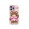 Picture of IPhone 12 13 14 15 Pro Max Cute Non slip Phone Cover for Girls Cartoon Bear Silicone Protective Phone Case